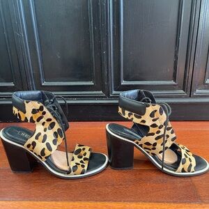 SENSO RILEY V Leopard Print Women's Heeled Sandals size 6 or 6.5